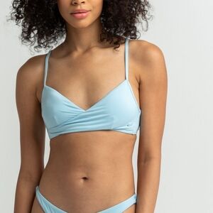 ROXY Beach Classics Wrap Bra Bikini Swimsuit Top